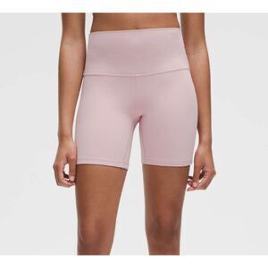 BNWT Women Lululemon Align High-Rise Short 6" Pink Haze Size 8
